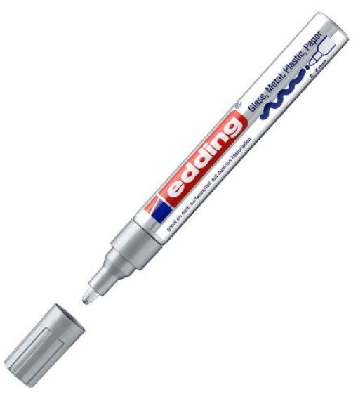 Marcador Edding 750 Prata