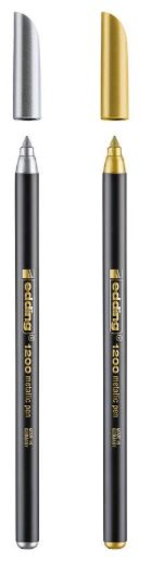 Marcador Edding 1200 Ouro + Prata