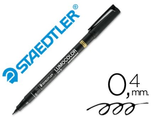 Marcador Acetato lumocolor Ref. 313-9 (S)Preto 