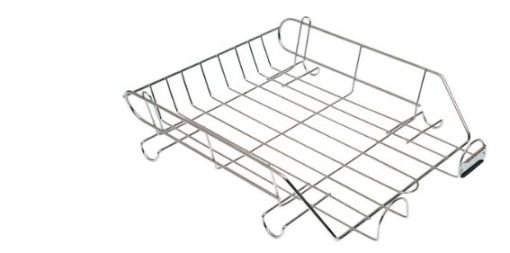 Tabuleiro Secretaria Q-Connect Metalico Cromado (KF04283)