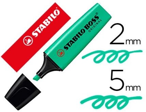 Marcador Fluorescente Stabilo Boss Pastel  70/51 Verde Turquesa