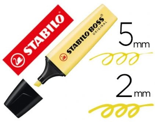 Marcador Fluorescente Stabilo Boss Pastel  70/144 Amarelo 