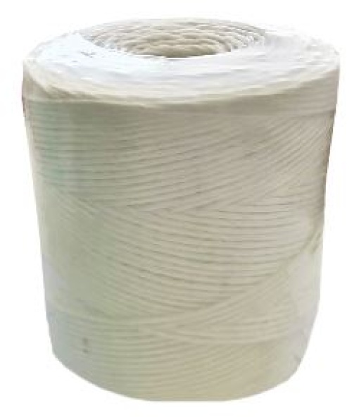 Rolo Corda Rafia Sintetica Branca Novelo C/1Kg