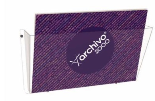 Expositor Mural Archivo 2000 1Compartimento A4 Horizontal Transparente