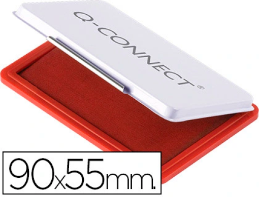 Almofada para Carimbo Q-Connect 90x55 mm Vermelho (KF16316)