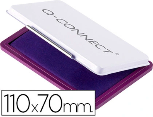 Almofada para Carimbo Q-Connect 110x70 mm Violeta (KF25213)