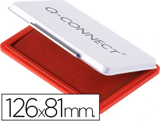 Almofada Para Carimbo Q-Connect 126x81mm Vermelho (KF15441)