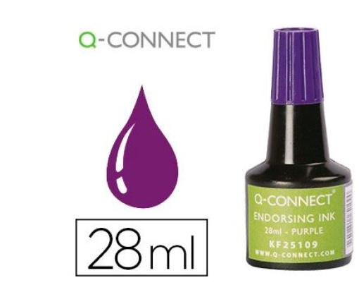 Tinta para Almofada Q-Connect Violeta 28 ml
