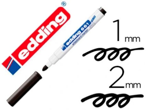 Marcador Quadro Branco Edding 661 Recarregavel Preto