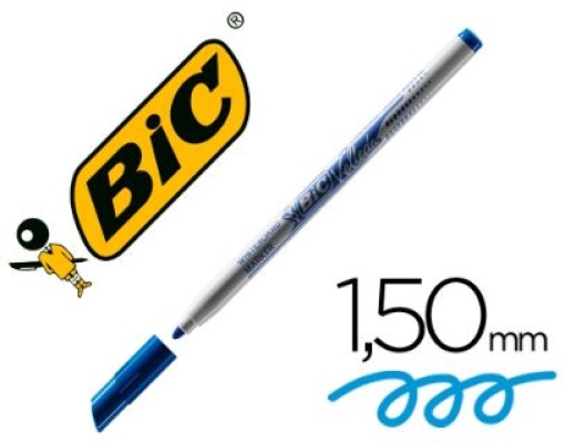 Marcador Quadro Branco Bic Velleda Fino Ponta Redonda 1mm Azul