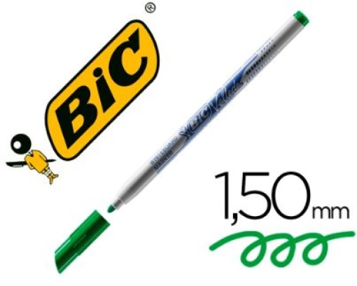 Marcador Quadro Branco Bic Velleda Fino Ponta Redonda 1mm Verde