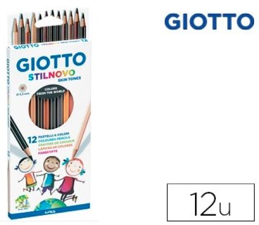 Lapis Cor Giotto Stilnovo Aguarelaveis Skin Tones 18cm Cx.12un (F257400)