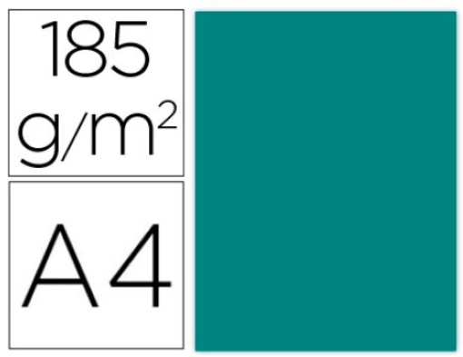 Cartolina Guarro A4 Verde Menta 185gr Pack 50folhas