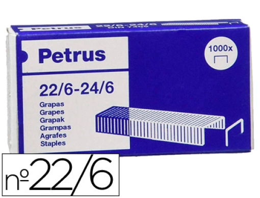 Agrafos Petrus 22/6 Galvanizado Cx.1000 (55723)
