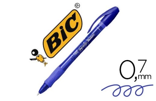 Esferografica Bic Gelocity Illusion Apagavel Azul ponta de 0,7mm