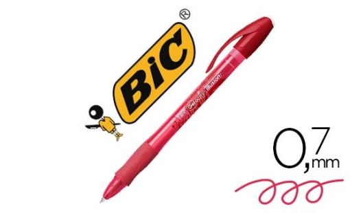 Esferografica Bic Gelocity Illusion Apagavel Vermelha ponta de 0,7mm