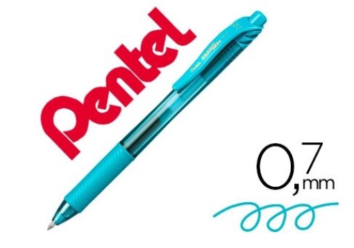 Esferografica Pentel Energel BL-107 0,7mm Turquesa (BL107-S3X)