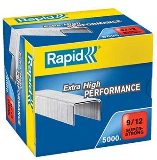 Agrafos Rapid 9/12mm Super Strong (60/90 Folhas) Cx.5000