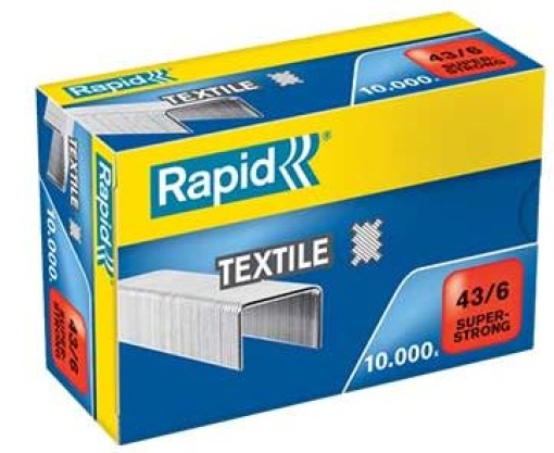 Agrafos 43/6 Rapid Textil  Cx10.000 