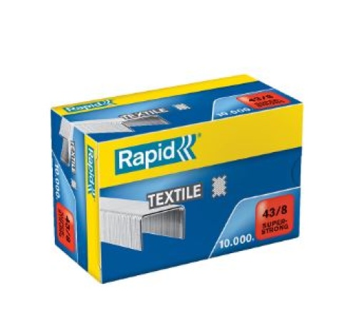 Agrafos 43/8 Rapid Textil Cx10.0000