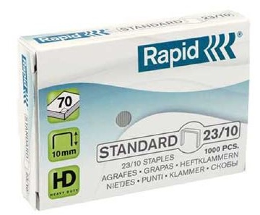 Agrafos 23/10 Rapid (10/60 Folhas) Cx1000 