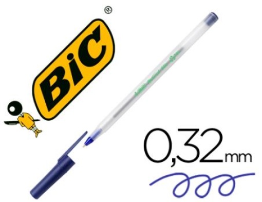 Esferografica Bic Ecolutions Round Stic Azul