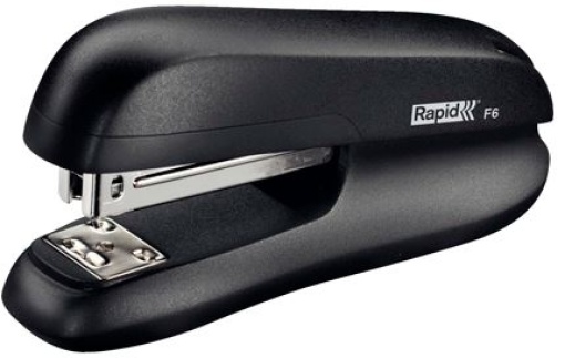 Agrafador Rapid F6 Plastico Cor Preta 20 folhas 24/6 e 26/6 (5000268)