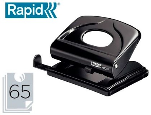 Furador Rapid FMC20 Metalico Preto (Capacidade 20 folhas)