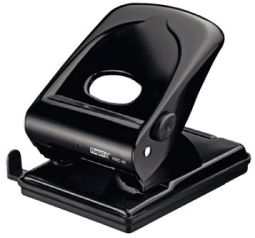 Furador Rapid FMC40 Metalico Preto (Capacidade 40 folhas)