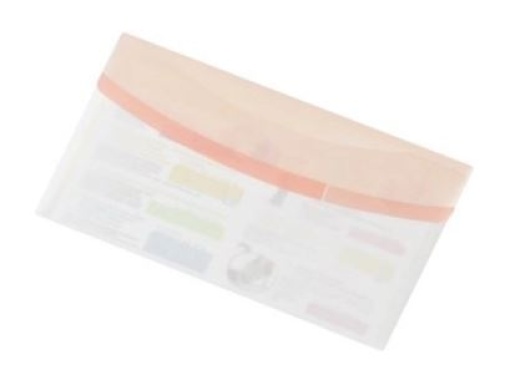 Bolsa Porta Documentos Tarifold Color Dream Polipropileno Formato Cheque Fecho de Velcro Cores Pastel Pack 6un (510269)