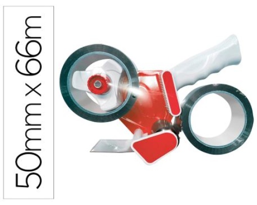 Desenrolador Punho Q-Connect Para Fita 66m x50mm Inclui 2 Rolos Fita Castanha (KF11268)