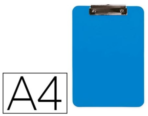 Porta Notas Q-Connect Plastica A4 Celeste 2,5mm (KF11247)