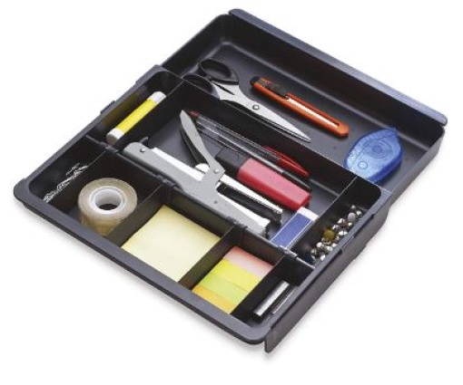 Bandeja Organizadora Exacompta Drawinsert Para Gavetas Preta (298x246x36mm) (316014D)