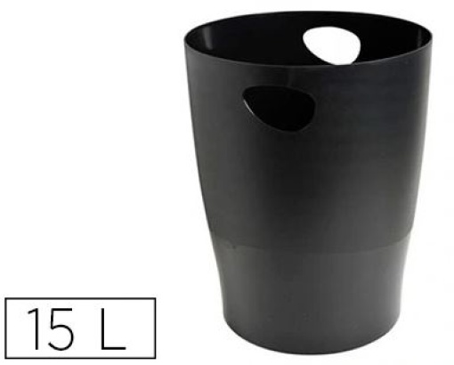Cesto Papeis Exacompta Plastico Ecoblack Preto 15L (453014D)