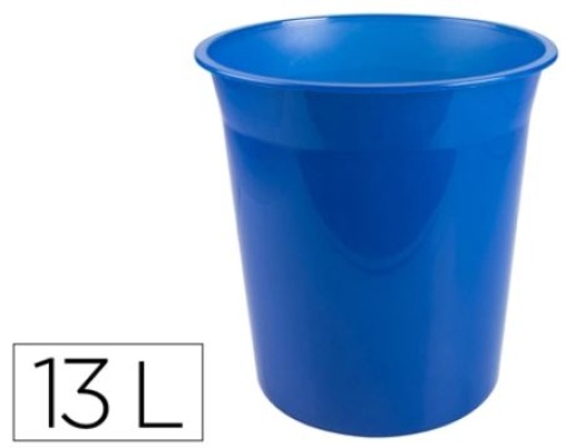 Cesto de Papeis Exacompta Em plastico Ecoblack Azul 13L (KF19037)