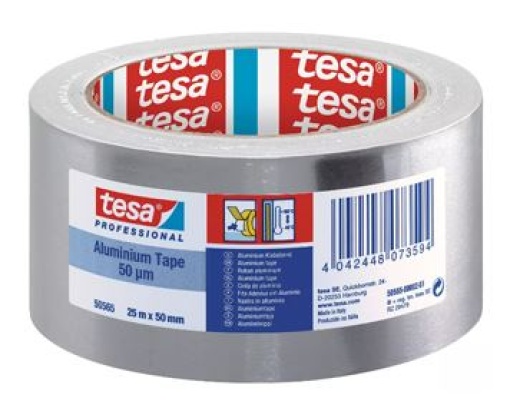 Fita Adesiva Tesa Prata Aluminio 50mmx10m