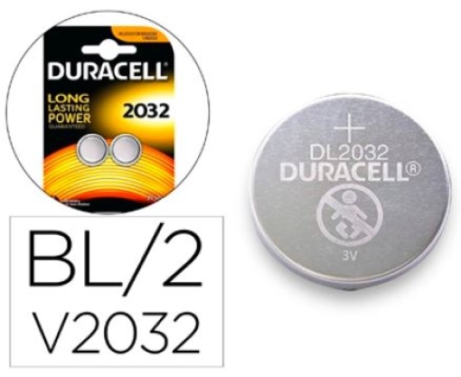 Pilha Duracell Alcalina CR2032 Blister 2uni