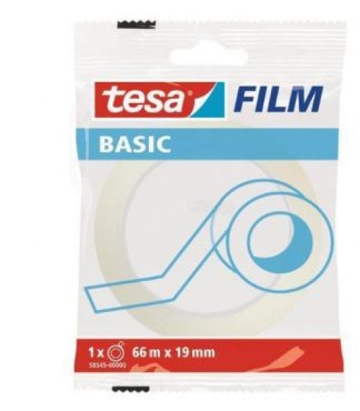 Fita Adesiva Tesa Basic Transparente 66mx19mm Embalada (58545)