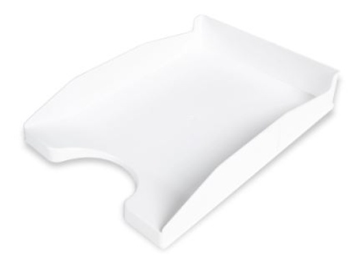 Tabuleiro Secretaria Q-Connect Plastico Branco Opaco (KF17248)