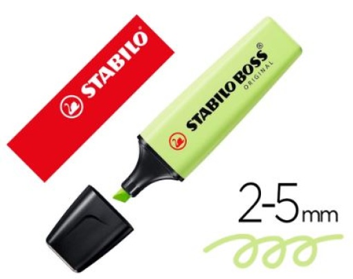 Marcador Fluorescente Stabilo Boss Pastel 70/133 Lima 