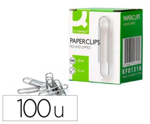 Clips Q-Connect Labiado Nº 2  32mm Cx.100un (KF01316)