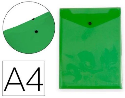 Pasta Dossier Liderpapel C/Mola e Fole Polipropileno A4 Vertical Verde Translucido (DS87)