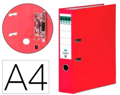 Pasta de Arquivo Elba Chic Cartao Forrado PVC L80 Vermelha
