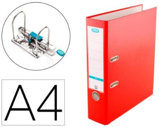 Pasta De Arquivo Elba Top Cartao Compacto Polipropileno C/Rado A4 L80 Vermelha (100202156)