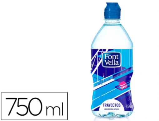 Agua Mineral Natural Font Vella Garrafa 750ml. (158852)