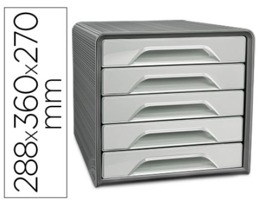 Bloco Classificador 5 Gavetas Cep Smoove Cinza (1071116361)
