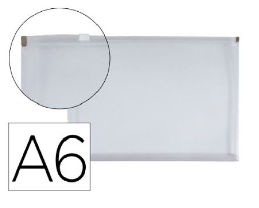 Bolsa Porta Documentos Liderpapel A6 c/ Fecho Transparente (CH83)

