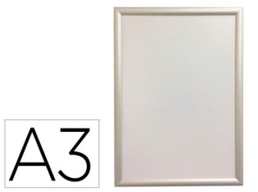 Moldura Porta Anuncios Q-Connect A3 Aluminio 32,7x45x1,2cm (KF11025)
