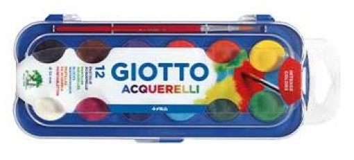 Aguarelas Giotto 12 Cores Sortidas C/Pincel 