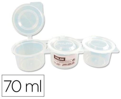 Copo Mistura de Tintas Milan Triple com Tampa 70ml